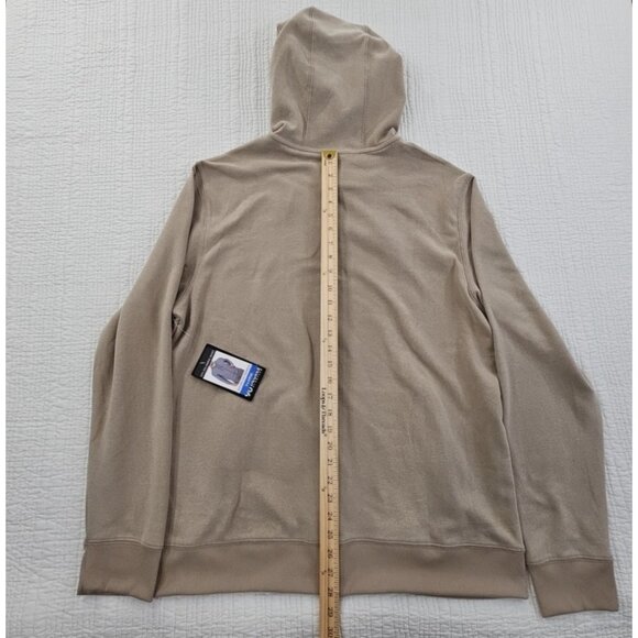 90 Degree by Reflex Men's Fleece Lined Full Zip Hoodie Tan Size X-Large NWT - Picture 14 of 15